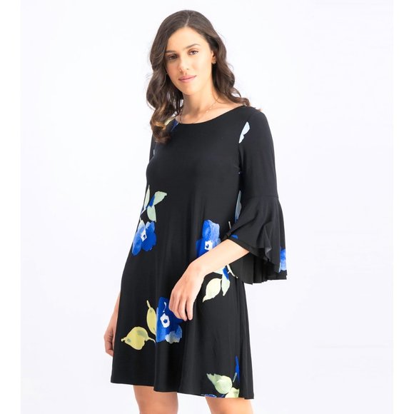 LAUREN RALPH LAUREN Tycenda Bell Sleeve Floral Shift Dress - Picture 2 of 11